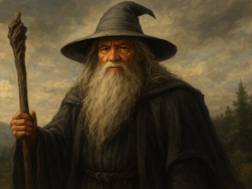 representação do mago Gandalf