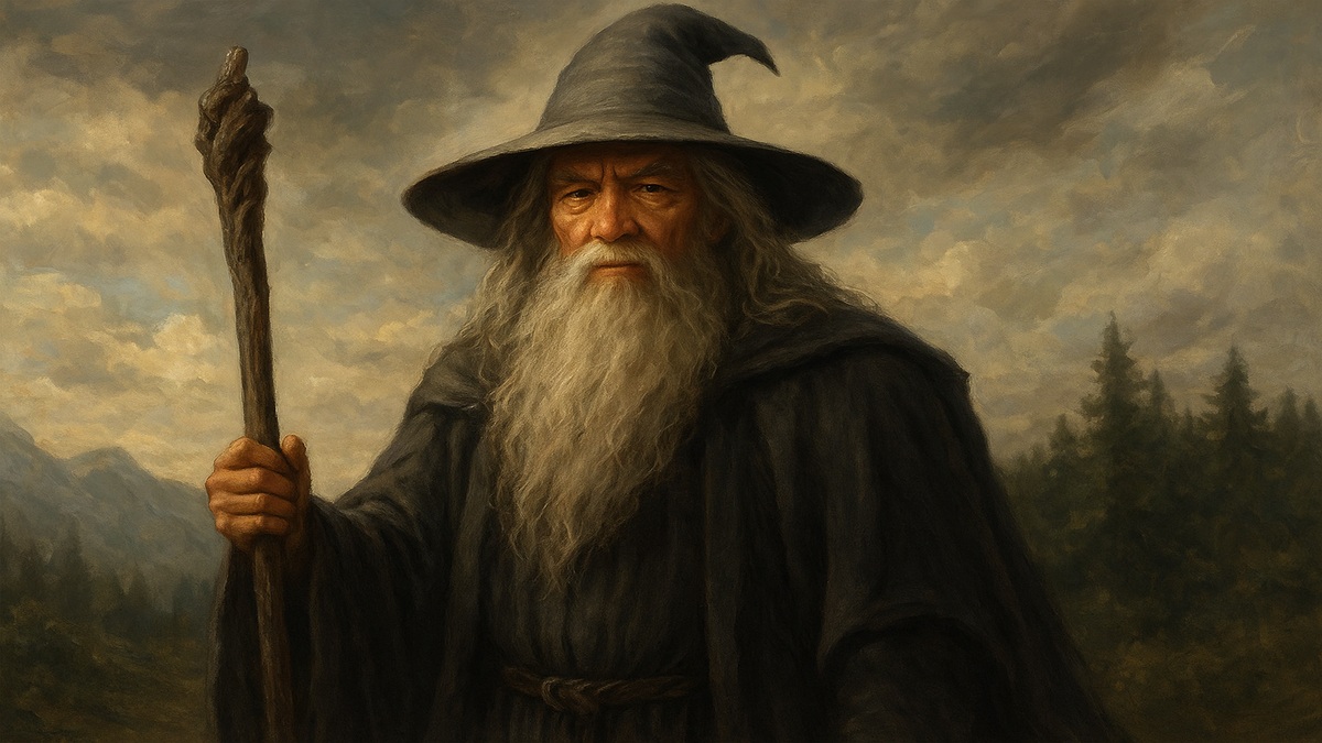 representação do mago Gandalf