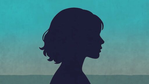 arte de silhueta de uma mulher